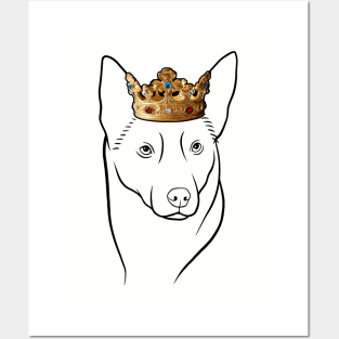 Australian Kelpie Dog King Queen Wearing Crown Posters and Art